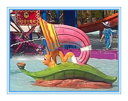 广州浪腾水上乐园设备儿童戏水小品-喷水喇叭虫