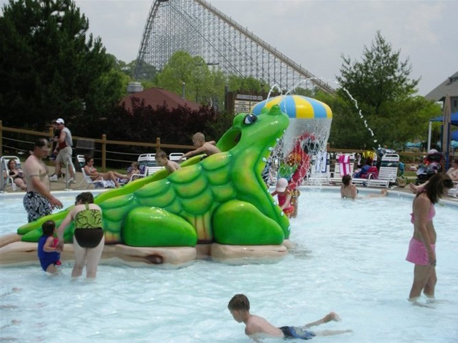 广州浪腾水上乐园设备儿童滑梯-鳄鱼滑梯